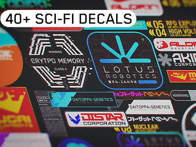 40+ Sci-fi decals asset japanese product sci fi