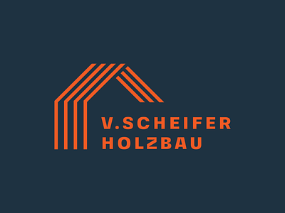 V.Scheifer Holzbau brand desig branding carpentry identity logo