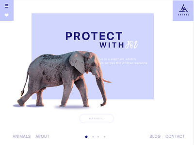 web-page1 about animals ui