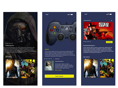 Gaming Application design mobile app ui ux