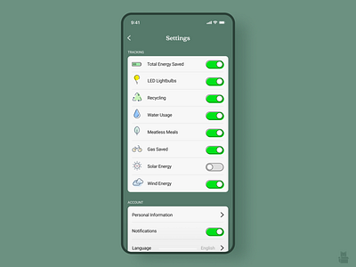 Daily UI 007 - Settings