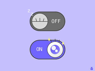 DailyUI 015 - On/Off Switch daily ui daily ui challenge dailyui dailyui015 dailyuichallenge design eye eyeball indigo onoff switch product design switch toggle toggle ui ui ui design ux ux design