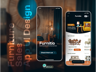 Furnitio App UI design