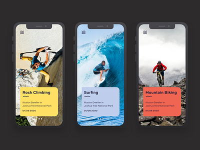 Day11 - A concept for an outdoor sport app 100daychallenge app app design