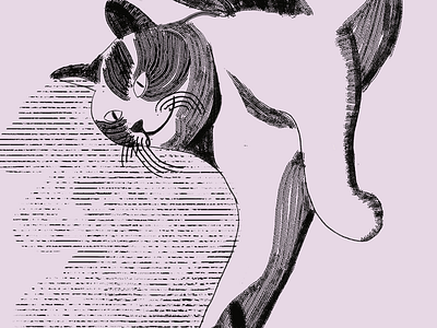 Day27-Vintage illustration 100dayproject cat