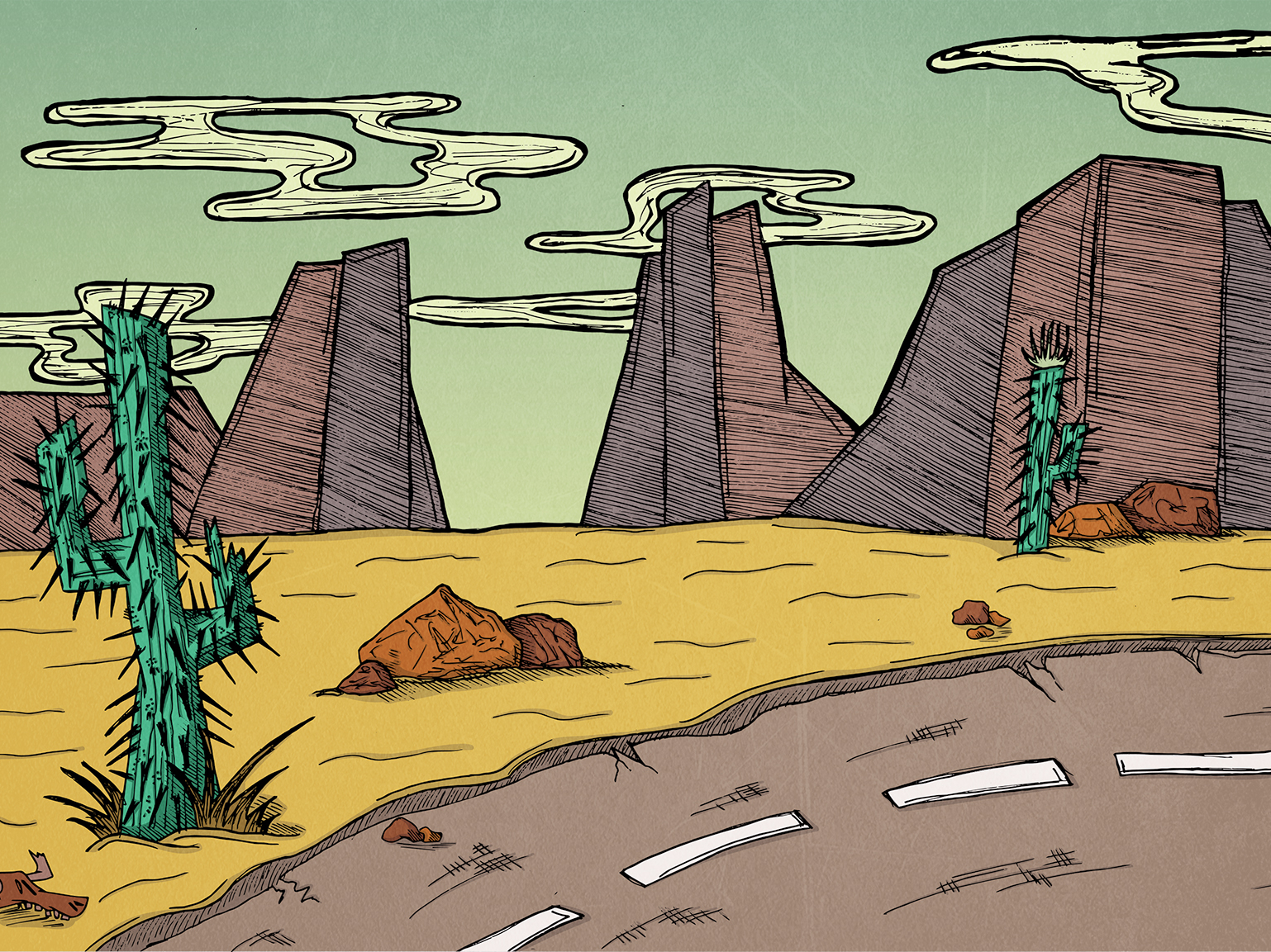 Desert by Myrto Petrou on Dribbble