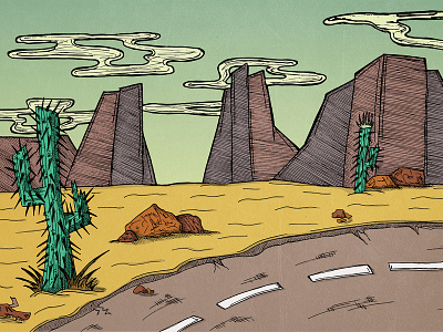 Desert desert illustration landscape sand vector