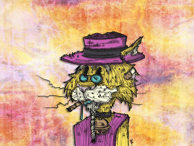 60s Top Cat 60s cat character art digital hippie illustration topcat vector