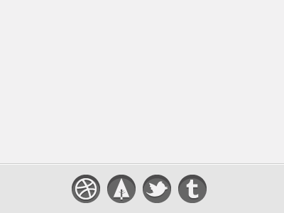 Footer footer social links