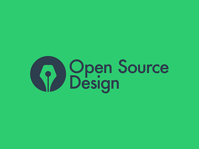 Open Source Design (Futura Green) branding futura green icon mark open open source pen