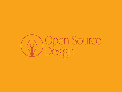 Branding Postcards Source Outline brand branding design open source orange outline source sans