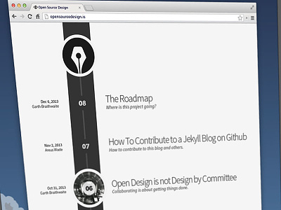 Open Source Design Homepage Ideas