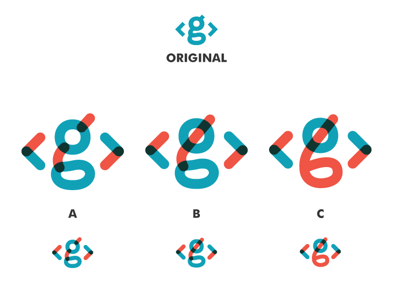Personal Overprint Logo Idea idea wip brand feedback overprint orange blue g