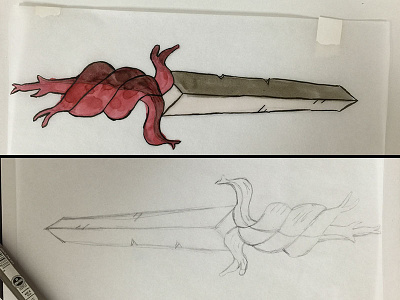 Root Sword Sketch adventure time ink root sketch sword