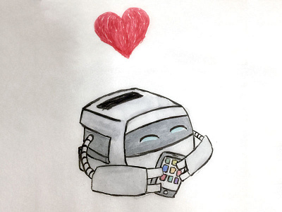 PhoneGap Build Bot Loves Building bot heart phone phonegap sketching