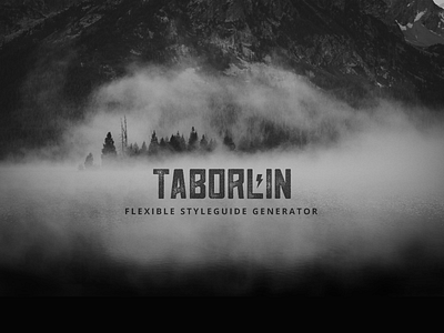 Taborlin Website Header branding grayscale header lightning mountain open source taborlin