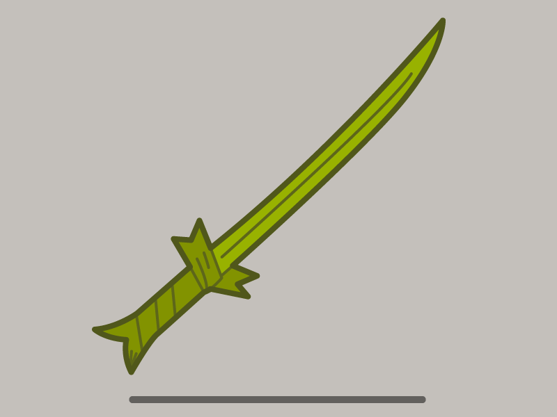 Grass Sword Vector finn grass green sword