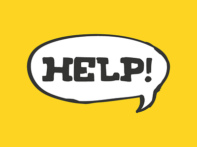 Open Study: A Call for Help article blog design header help open open source speech bubble yellow