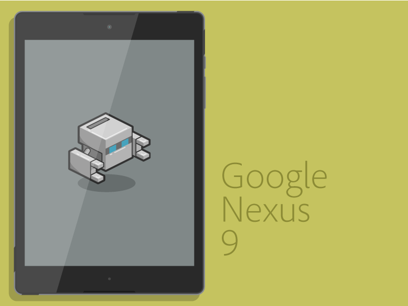 Google Nexus 9 Vector art flat line mobile phonegap source tablet vector
