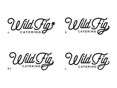 Wild Fig Catering Variations branding catering logo wip