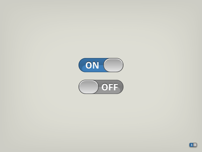 Toggle Switch blue component grey illustrator switch toggle ui vector