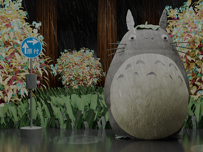 MY NEIGHBOR TOTORO IN BLENDER 3D