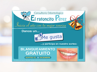 El Ratoncito Pérez - Post Facebook dental design discount diseño gráfico facebook graphic design illus illustration logo mass media modern post publicaciones redes sociales vector