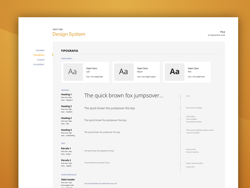 Design System typogaphy guided guidlines guide design system