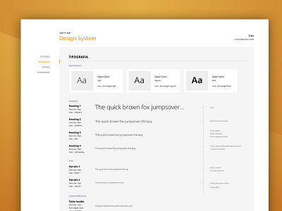 Design System design system guide guided guidlines typogaphy