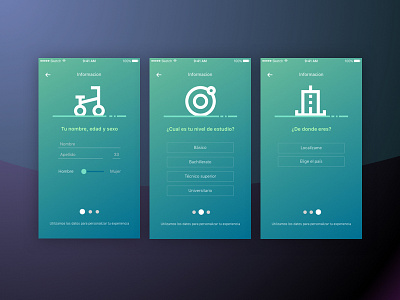 Wizard app app design country data formation step studies ui ux wizard