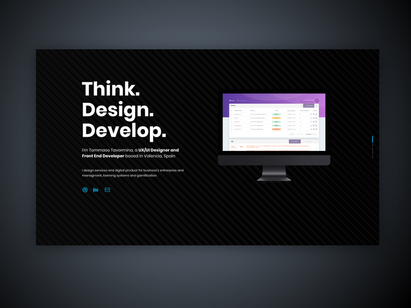 Portfolio minimalist dark design card portfolio card portfolio ux ui