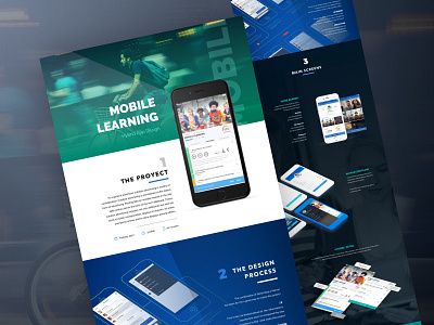 Mobile Learning Landing Page app courses design landing design landing page learning product design ui ux web website