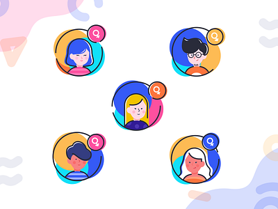 Play w/ Colors character colorful design flat illustration