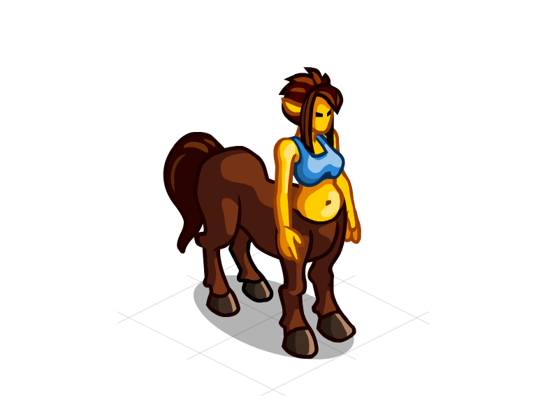 Centaur Diva.. 2d animation centaur character animation concept art female game game art game character gif horse illustration