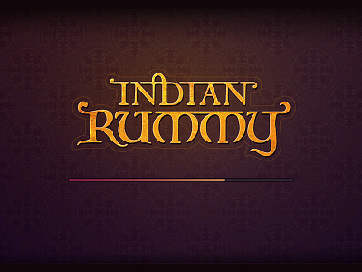 Indian Rummy Loading Screen art card game indian loading rummy screen ui