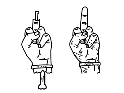 Fuck You drawing hand illustration