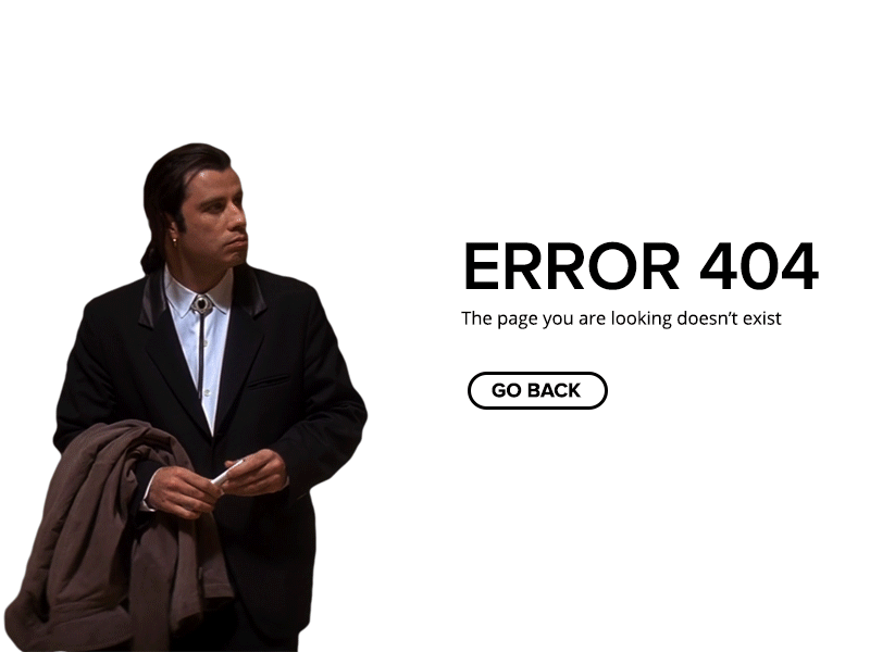 Error Page - Day 008 #dailui 404 dailyui digital error errorpage gif ui ux web