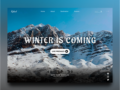 Winter Is Coming app branding design popular sales ui ux vector web winter