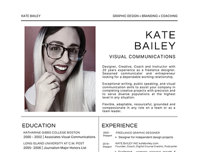 Kate Bailey Resume