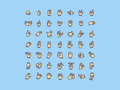 Hands pack lineal design diseñografico freeicons hands icondesign icons instalove logo minimal signlanguage valencia vectorart