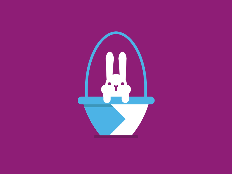 easter bunny basket bunny easter gif motion animation motion blur motion graphics