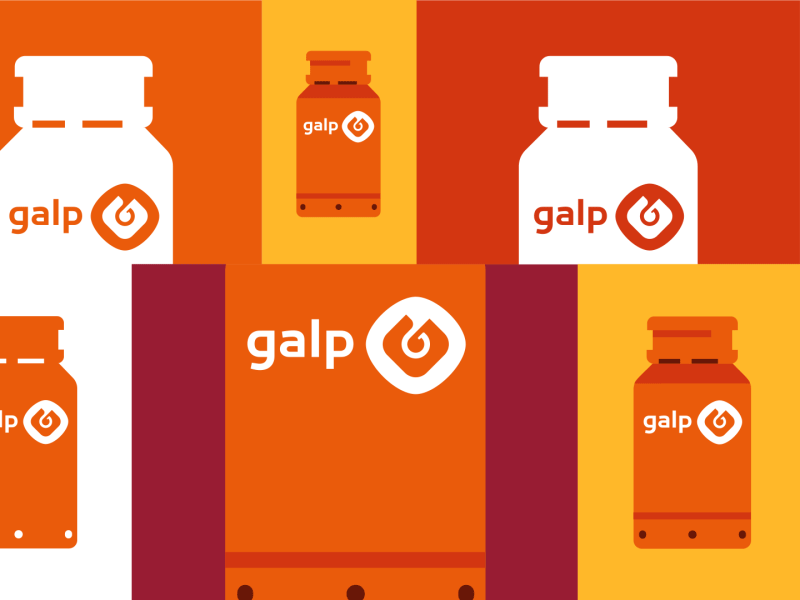 GALP energy animation energy galp gas cylinder grid motion motion graphics