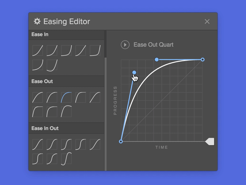 Webflow Cubic-Bezier Easing Editor css cubic bezier interaction design interface ix tools webflow