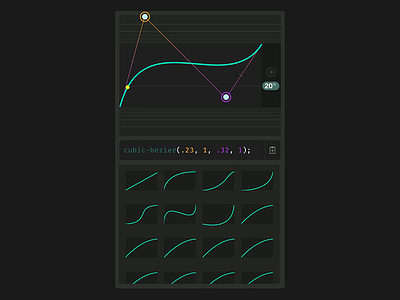 Cubic Bezier Tool animation css cubic bezier easing interaction design
