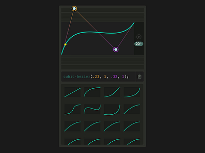 Cubic Bezier Tool animation css cubic bezier easing interaction design
