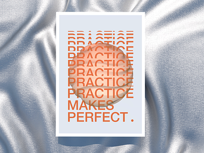 Practice Makes Perfect. 3d c4d graphic design octane poster wallpaper
