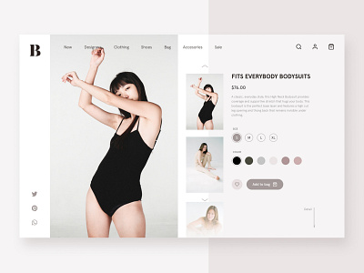 Daily Design Things - E-commerce Website dailyui design e commerce e shop fashion figma flat minimal ui uidesign uiux vector web website