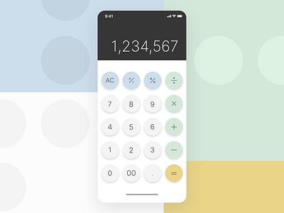 Daily Design Things - Re-design Calculator adobe xd calculator calculator ui daily ui dailyui design flat minimal mobile ui ui design uidesign uiux vector xd