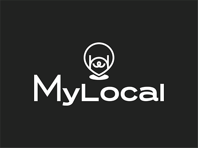 MyLocal logo brand design brand identity branding branding design design dog doggy figma flat illustration illustrator logo pin typogaphy ui uidesign uiux ux vector web