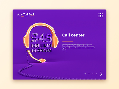 Call center visual for ui design 3d call center company design phone render ui ux visual